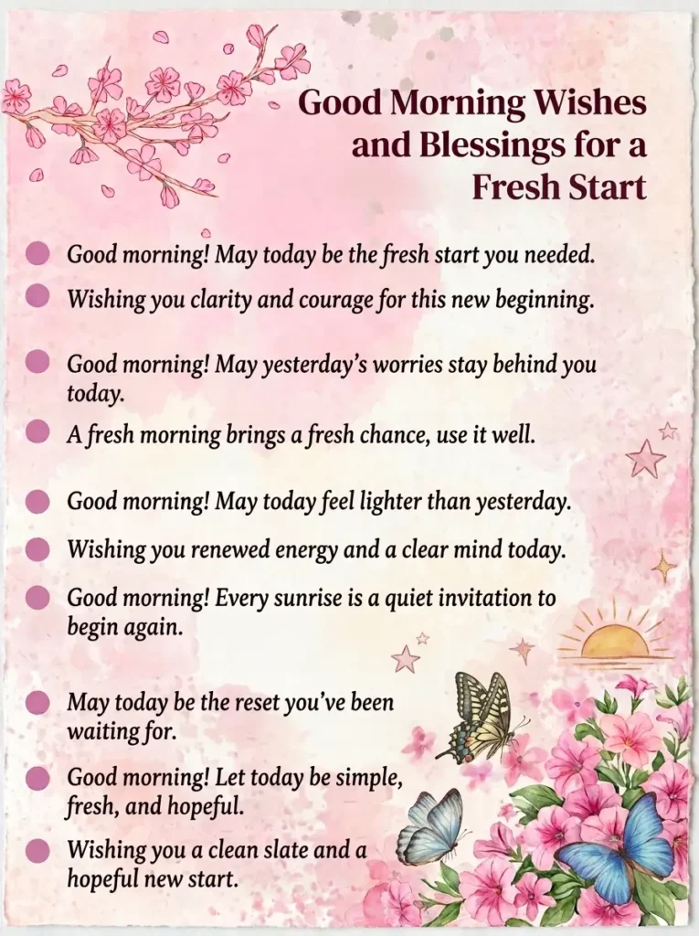 Good Morning Wishes and Blessings
