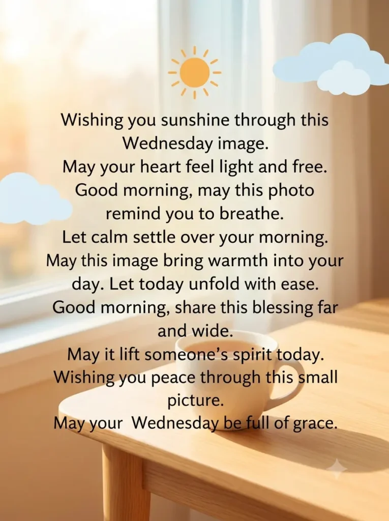 Positive Good Morning Wednesday Blessings Images