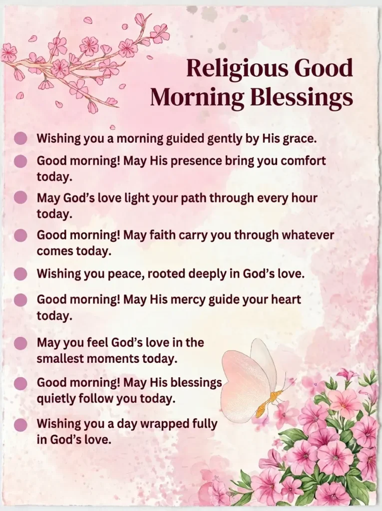 Religious Good Morning Blessings