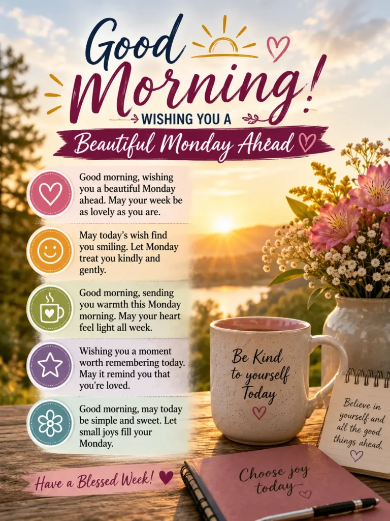 Beautiful Good Morning Monday Wishes And Blessings