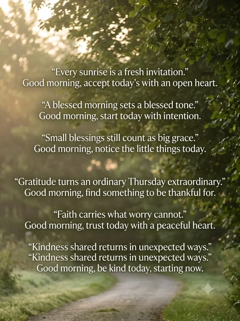 Good Morning Thursday Blessings Images and Quotes