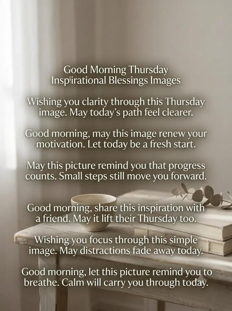 Good Morning Thursday Inspirational Blessings