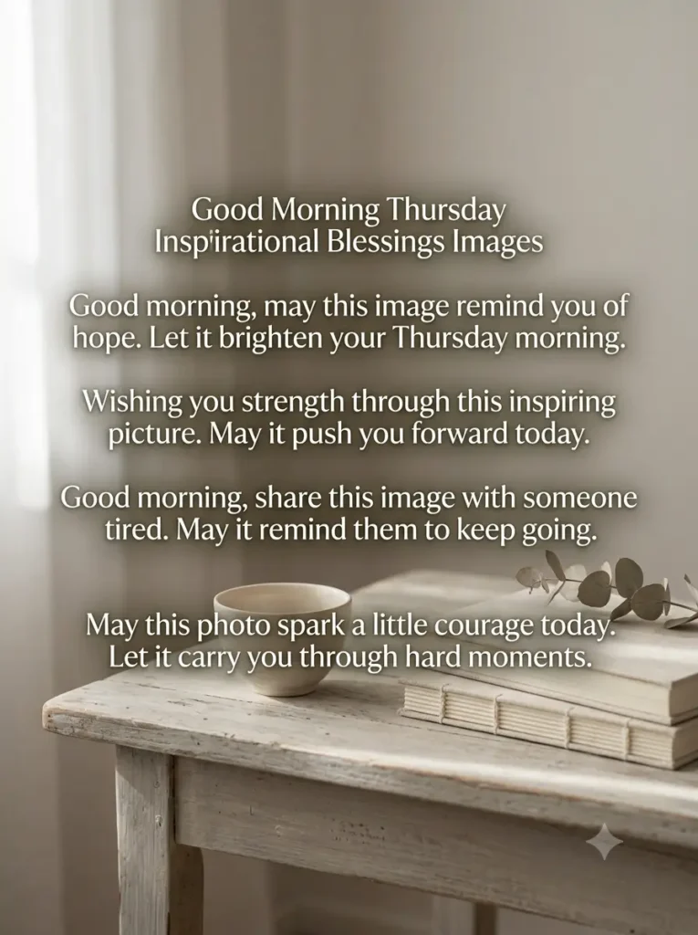 Good Morning Thursday Inspirational Blessings Images
