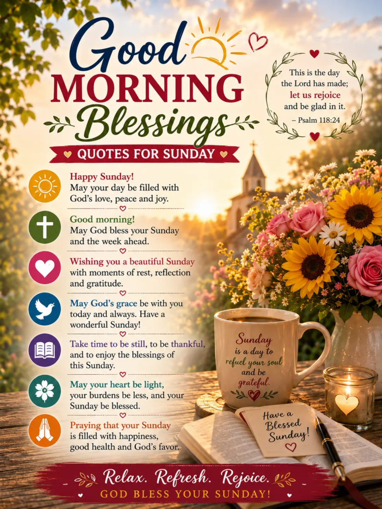Good Morning Blessings Quotes for Sunday