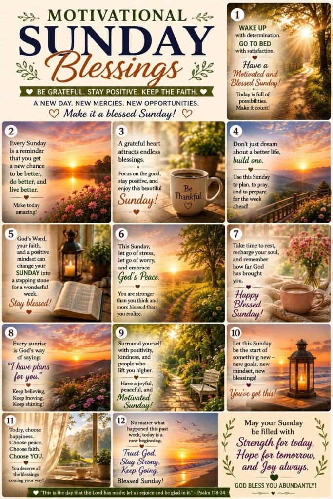 Motivational Sunday Blessings