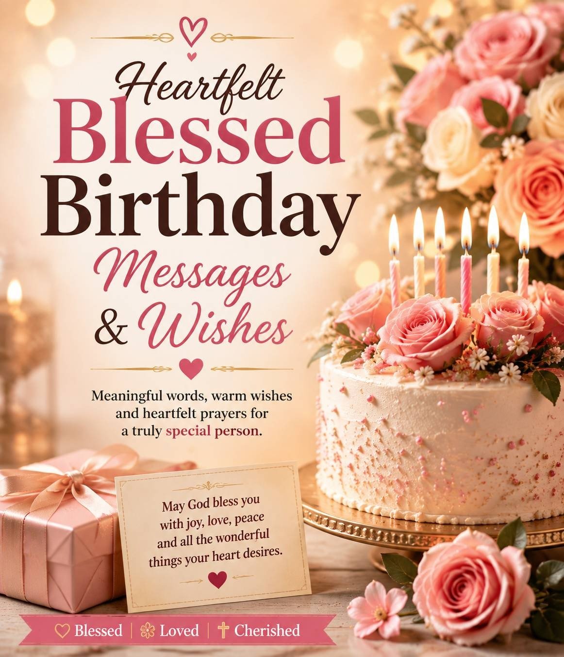 Heartfelt Blessed Birthday Messages and Wishes