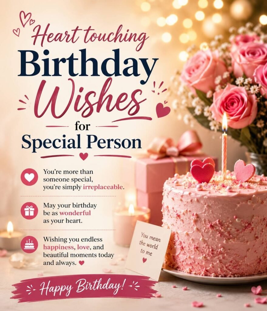 Heart touching birthday wishes for special person