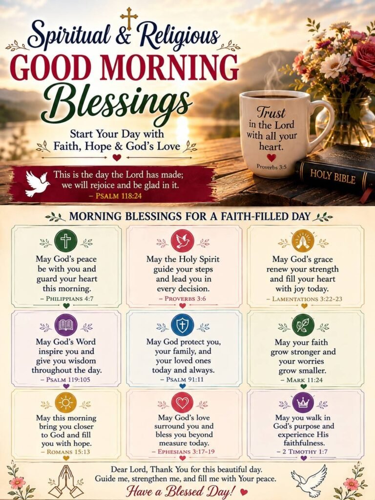 Religious Good Morning Blessings Quotes
