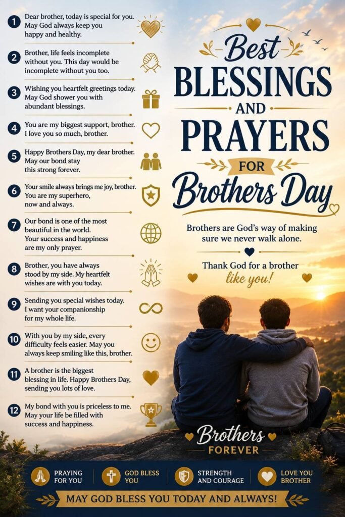 Best Blessings and Prayers for Brothers Day