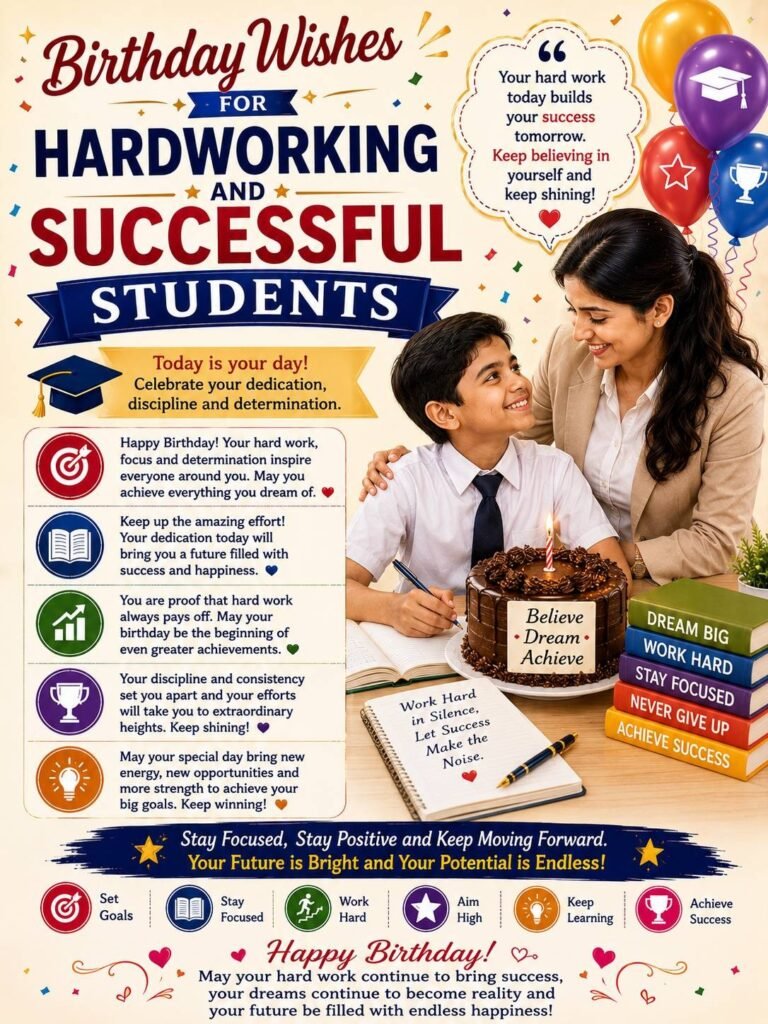 Birthday Wishes for School and Classroom Students