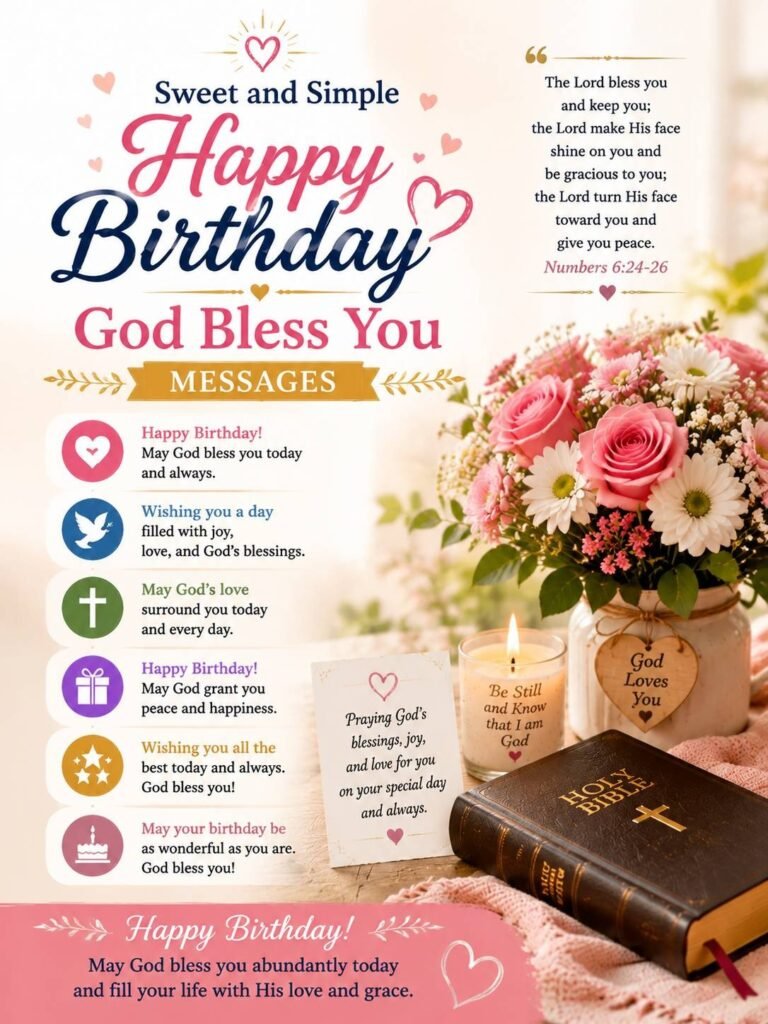 Happy Birthday God Bless You Images