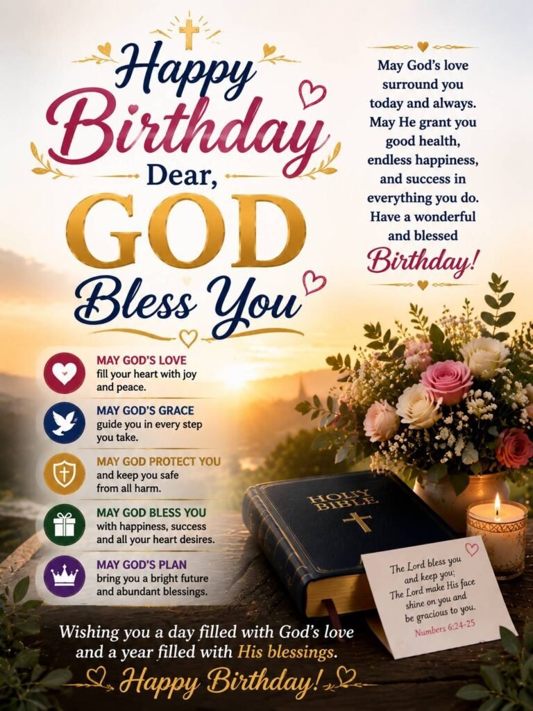 Happy Birthday Dear, God Bless You