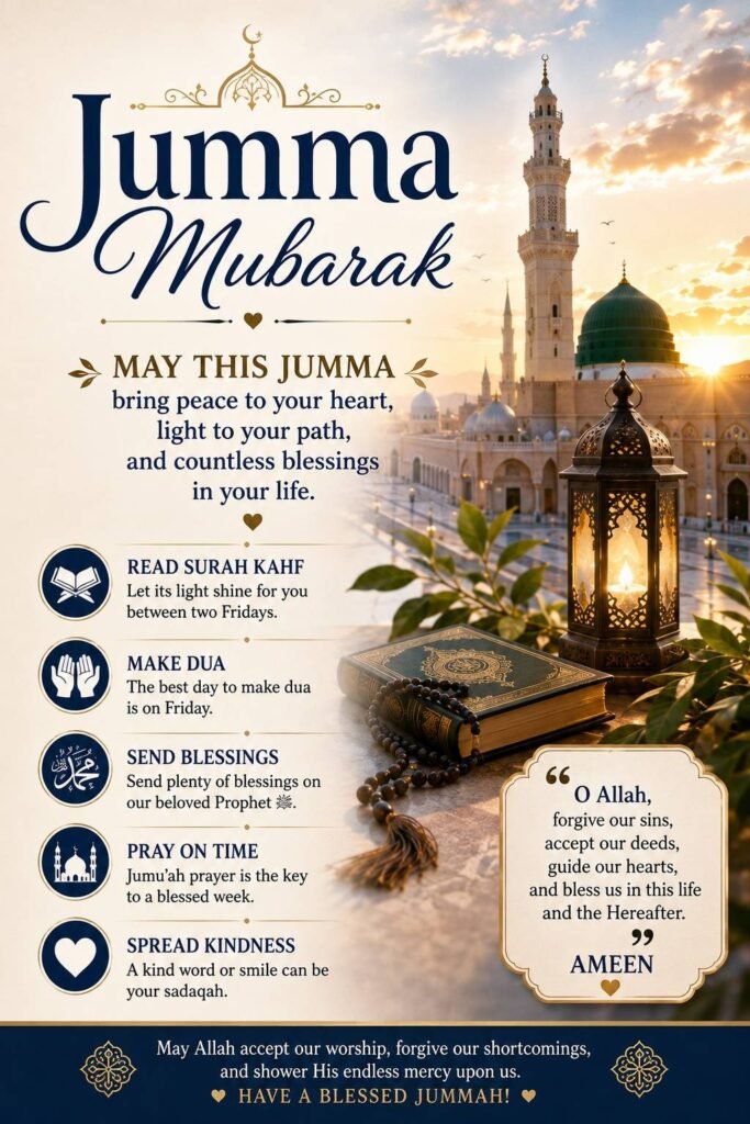 Jumma Mubarak Status in English