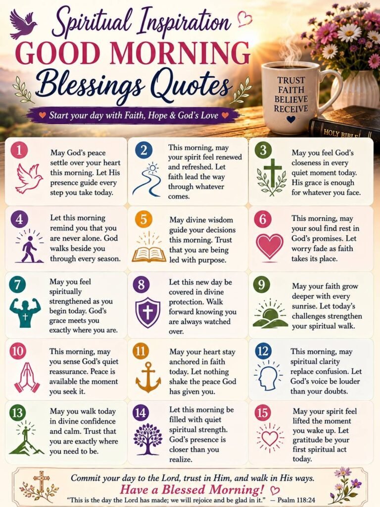 Spiritual Inspiration Good Morning Blessings Quotes