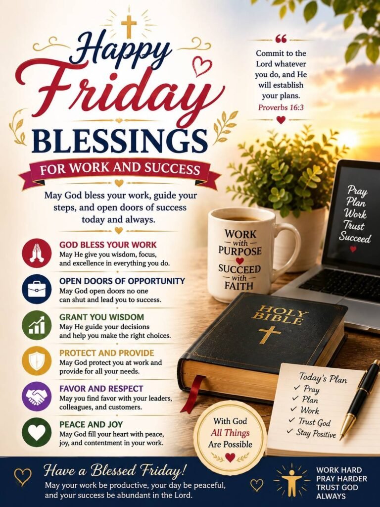Happy Friday Blessings for Work and Success
