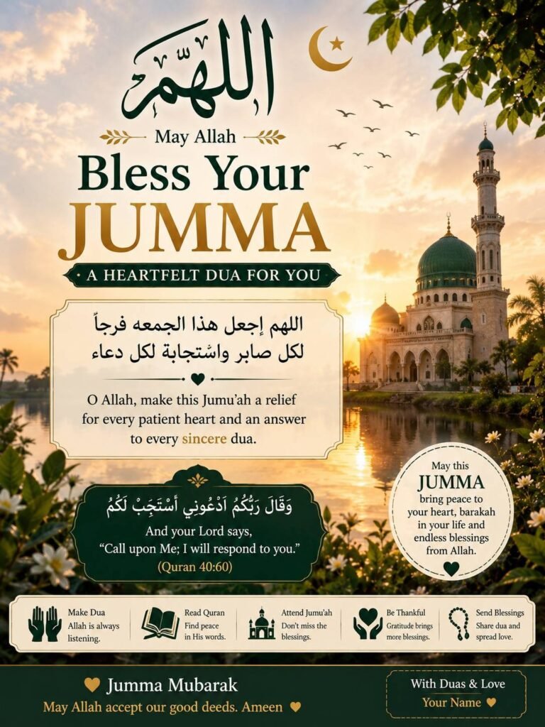 Jumma Mubarak Pics with Dua