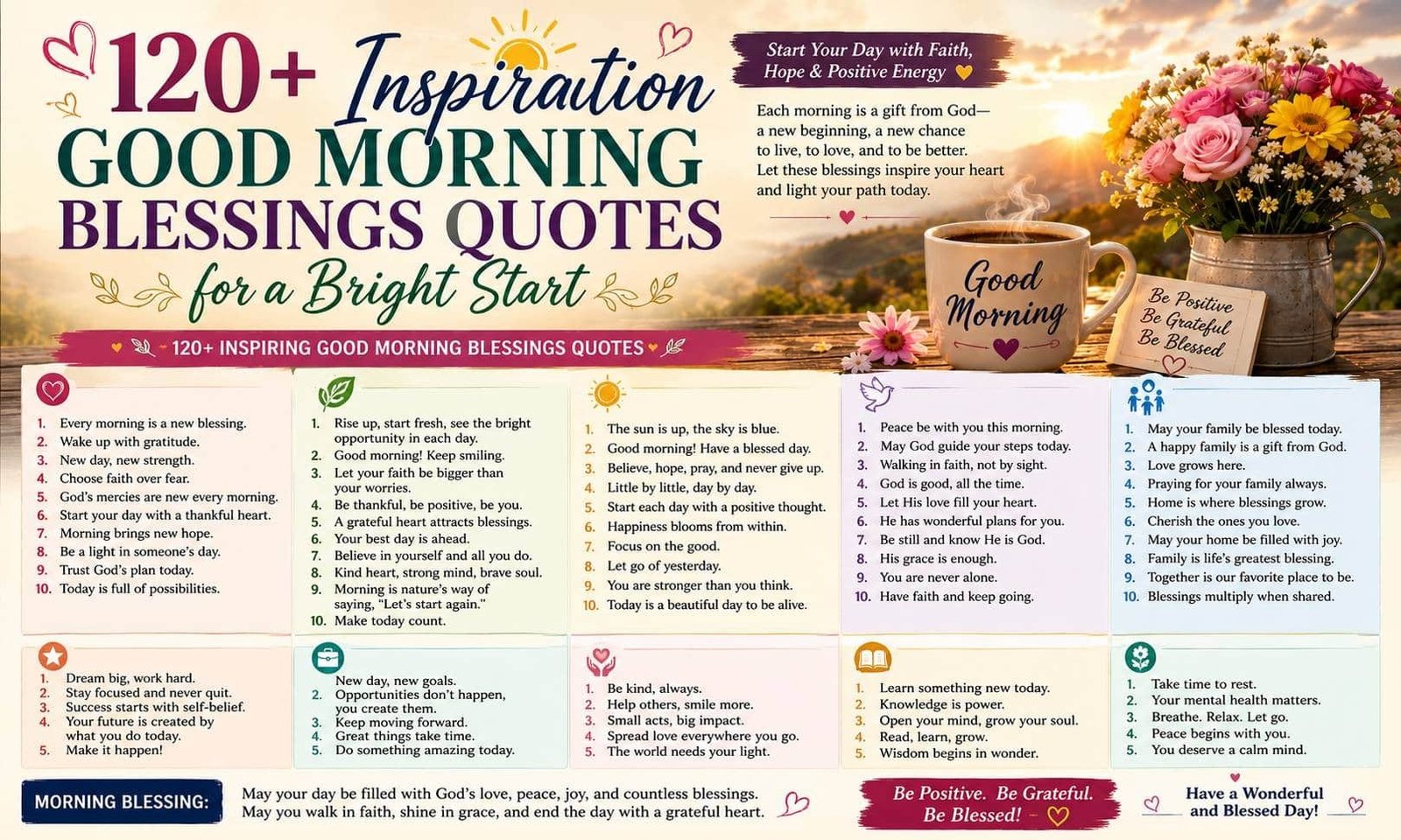 Inspiration Good Morning Blessings Quotes