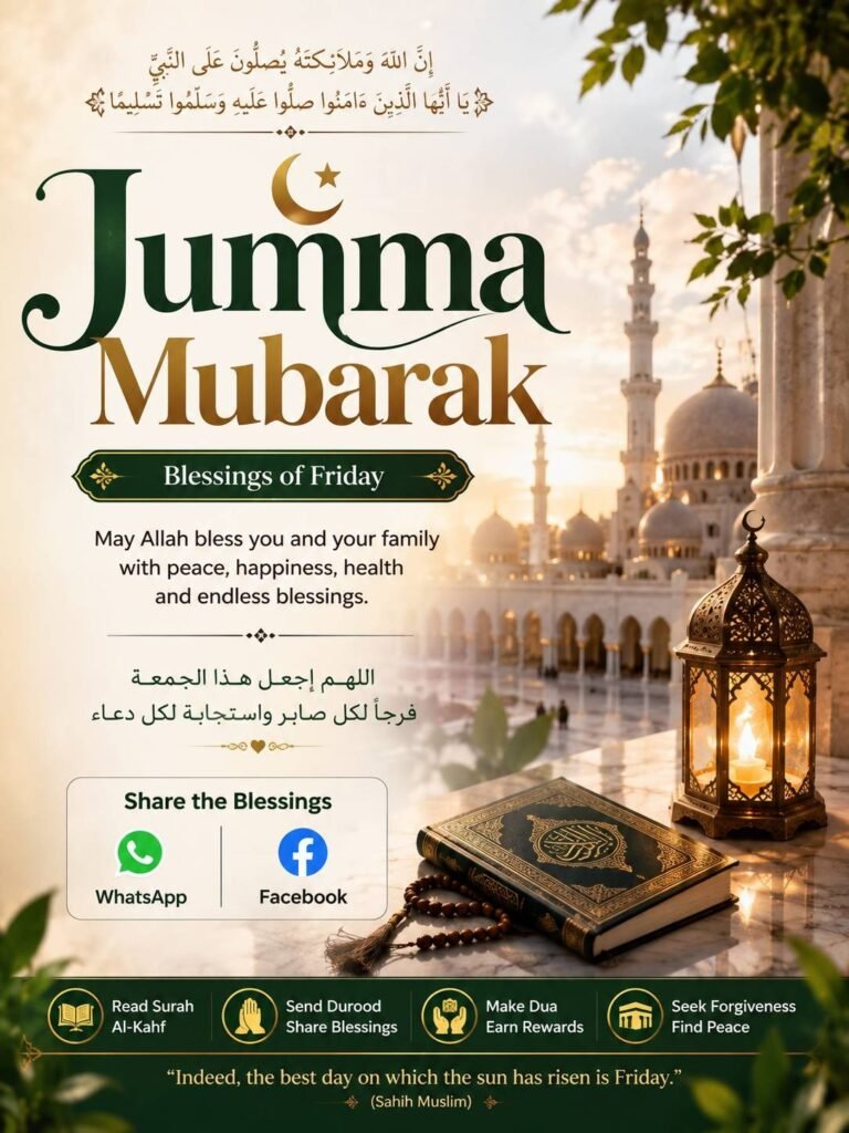 Jumma Mubarak Status for WhatsApp and Facebook