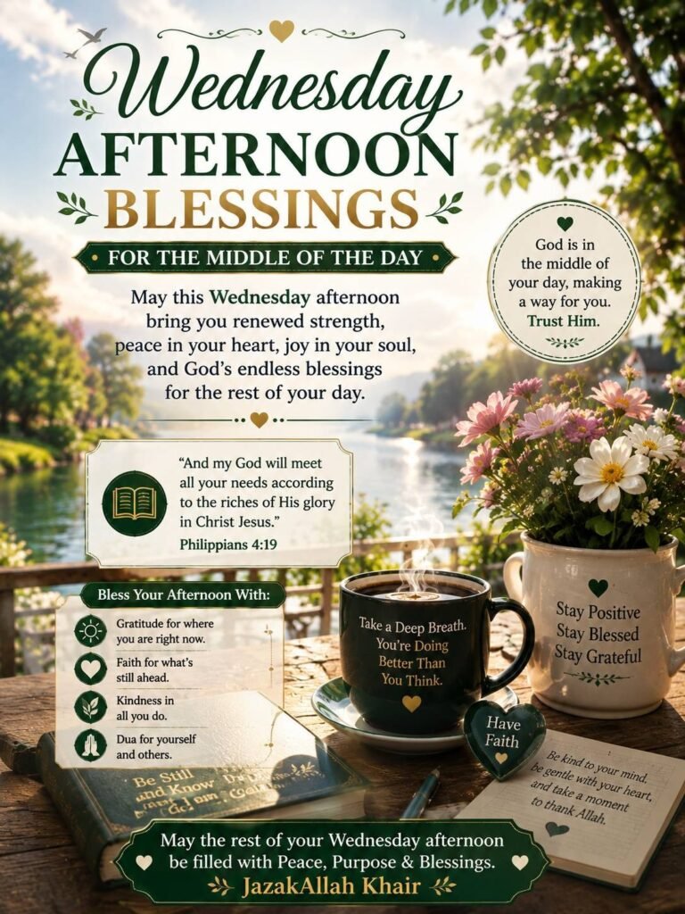 Wednesday Afternoon Blessings for the Middle of the Day