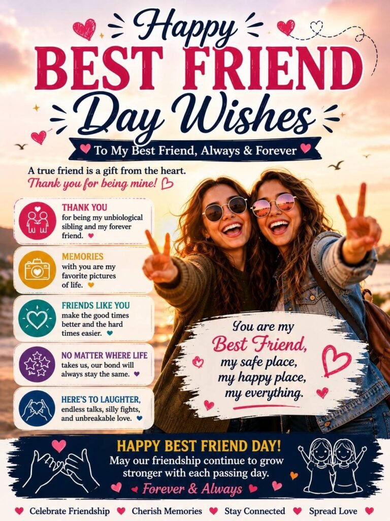 Best Friend Day Wishes in English