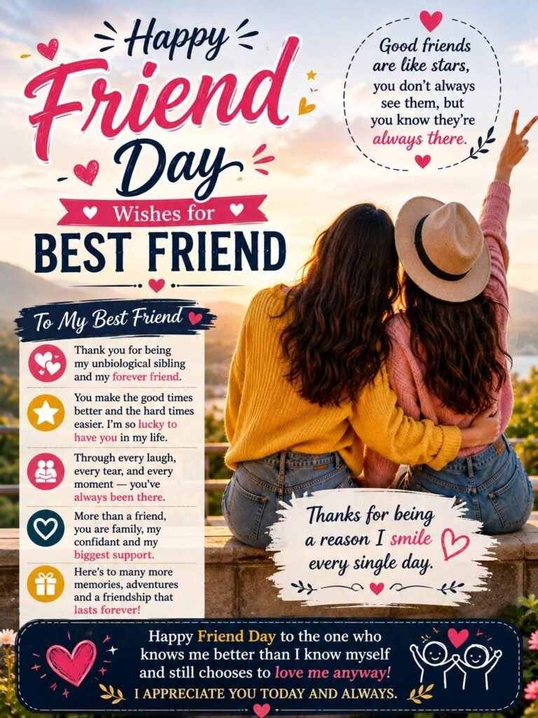Friend Day Wishes for Best Friend