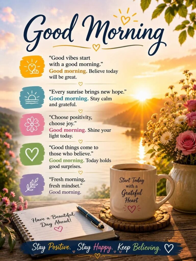 Positive Good Morning Blessings for Friends
