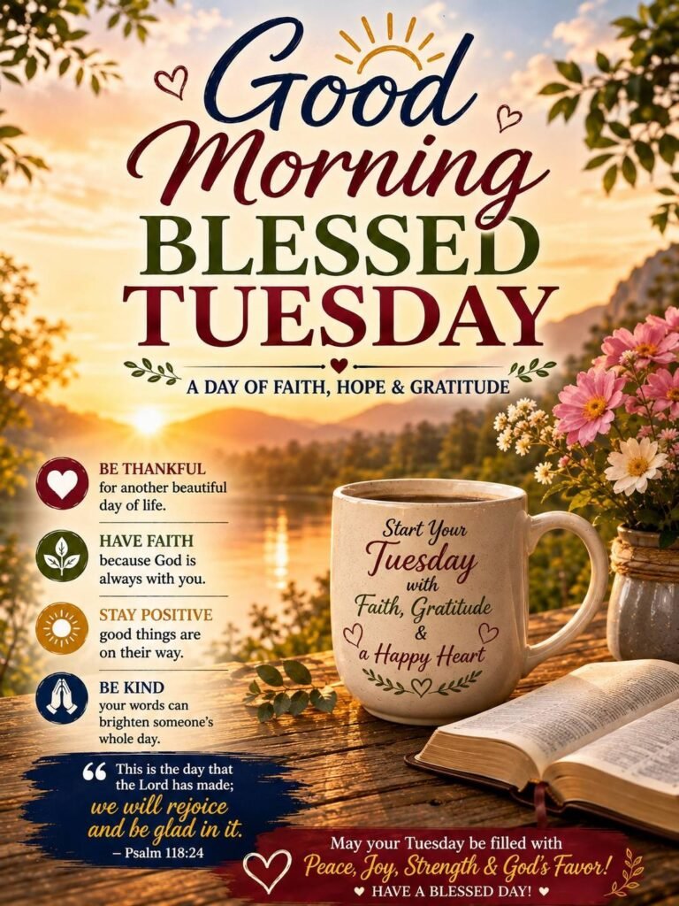 Good Morning Blessed Tuesday Images and Quotes