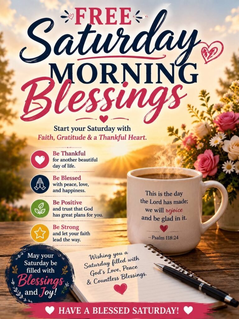 Free Saturday Morning Blessings