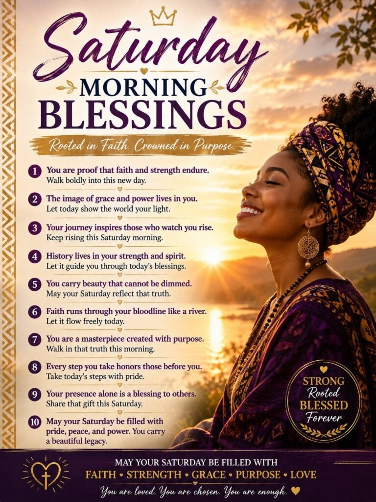 Saturday Morning Blessings Black 