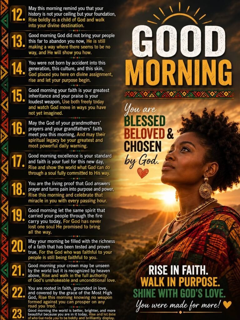 Spiritual african american good morning quotes 