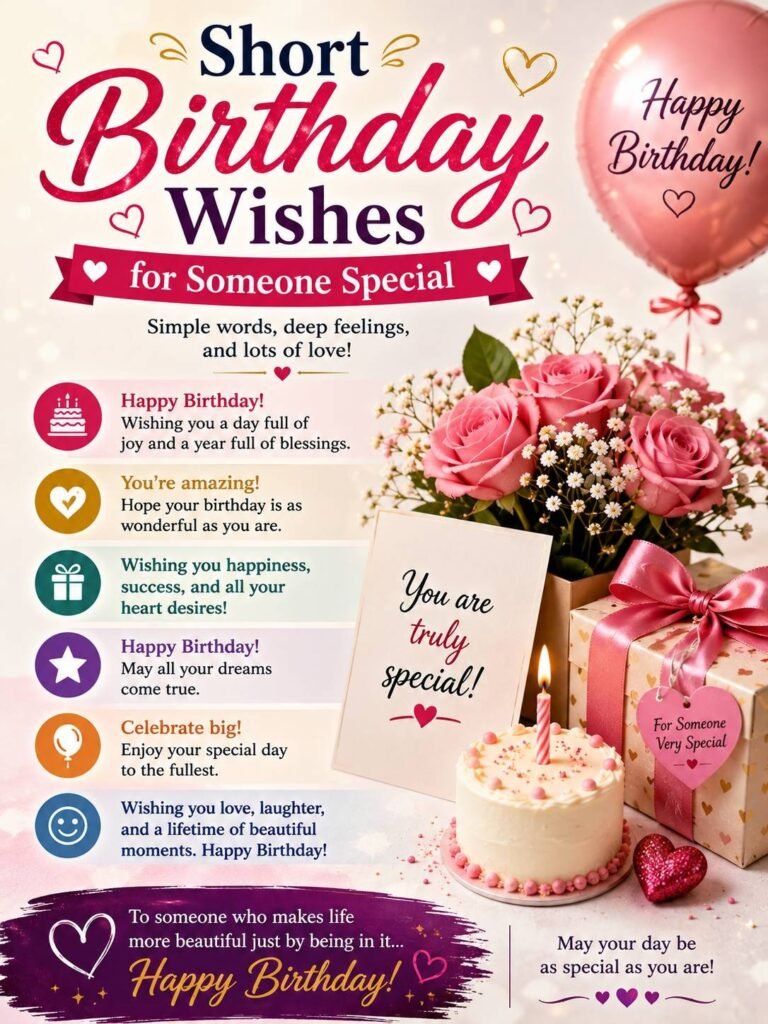 Short Birthday Wishes for Someone Special