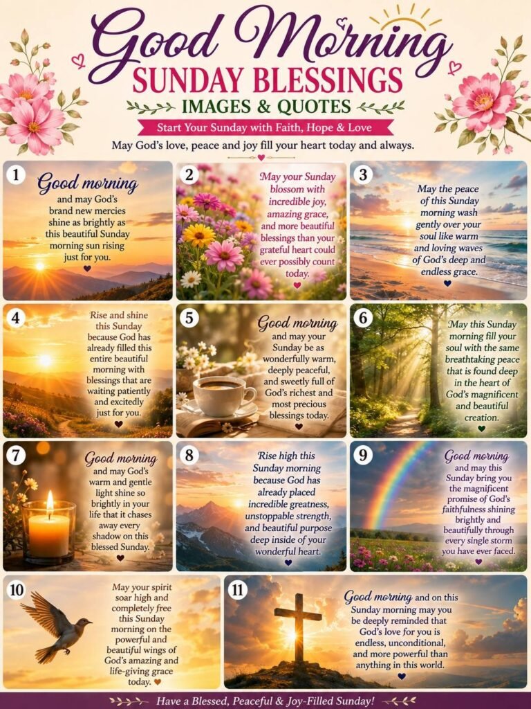 Good Morning Sunday Blessings Images and Quotes
