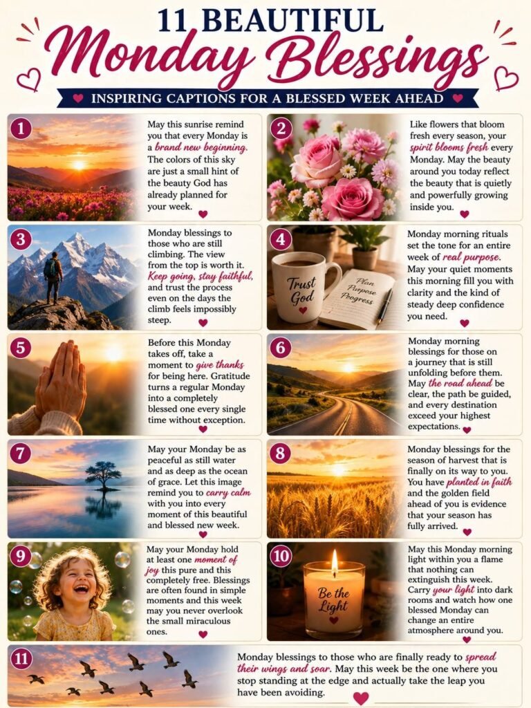 Monday Inspirational Blessings Images