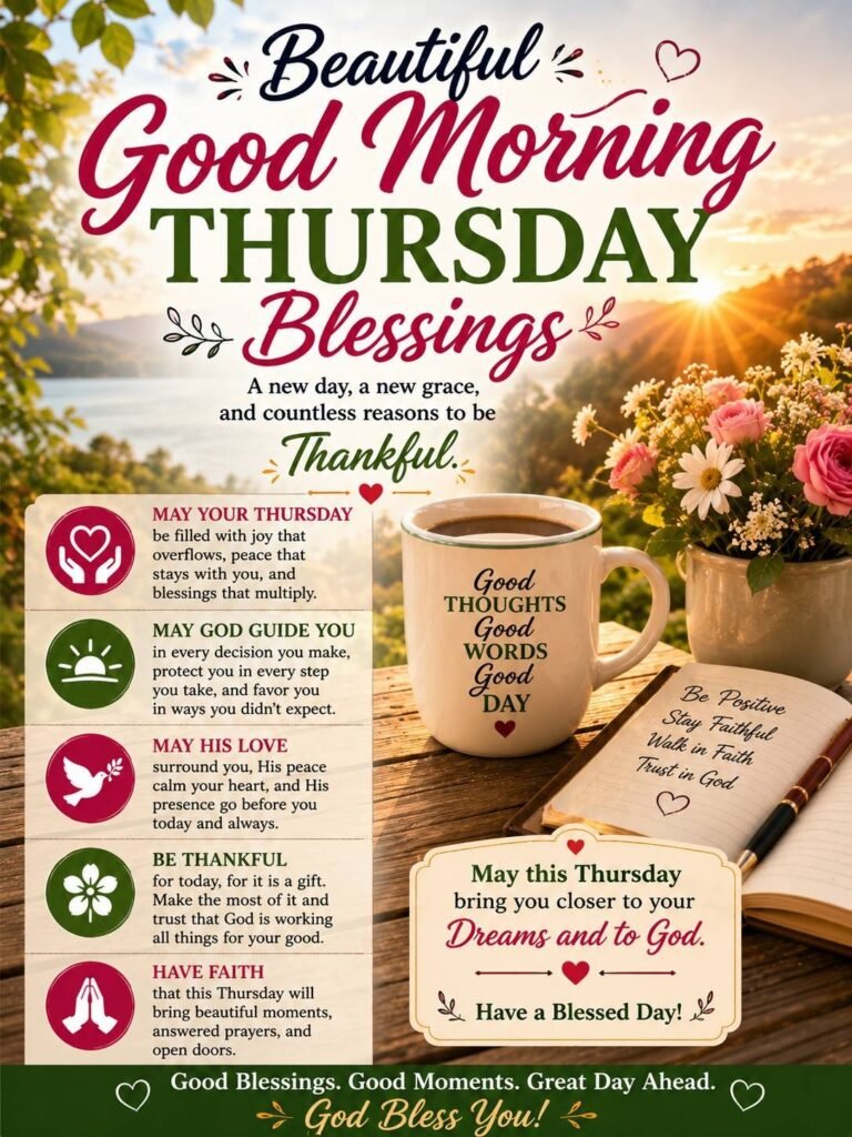 Beautiful Good Morning Thursday Blessings