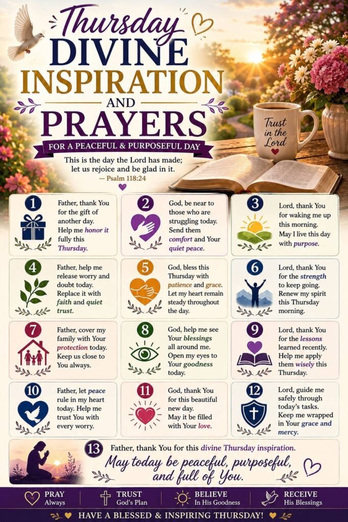 Thursday Divine Inspiration and Prayers
