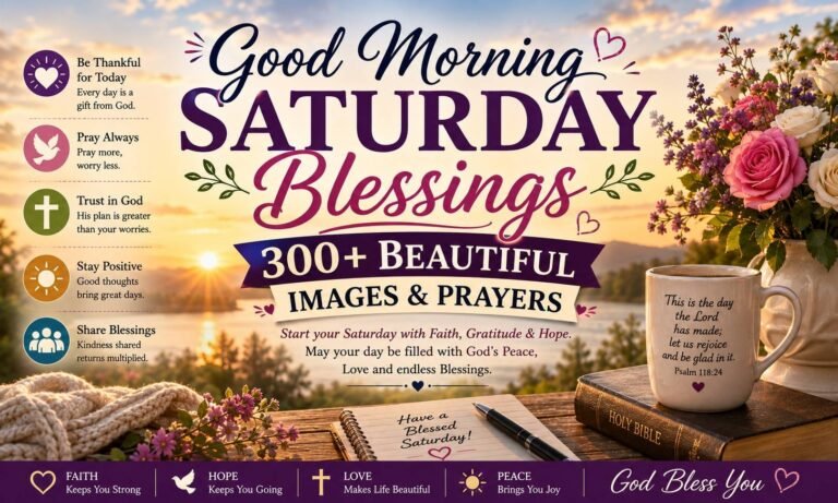 Good Morning Saturday Blessings