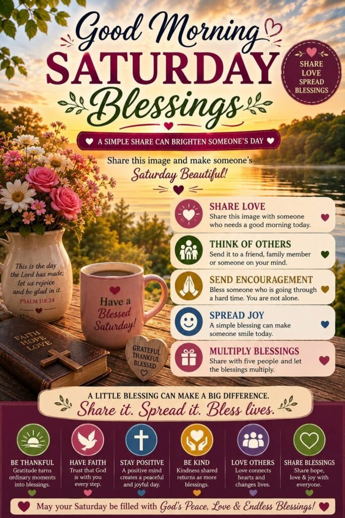 Good Morning Saturday Blessings Images 