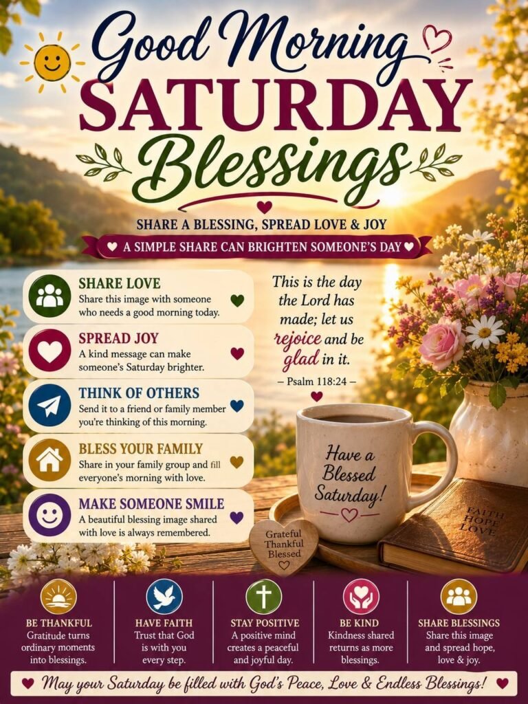 Good Morning Saturday Blessings Images to Share