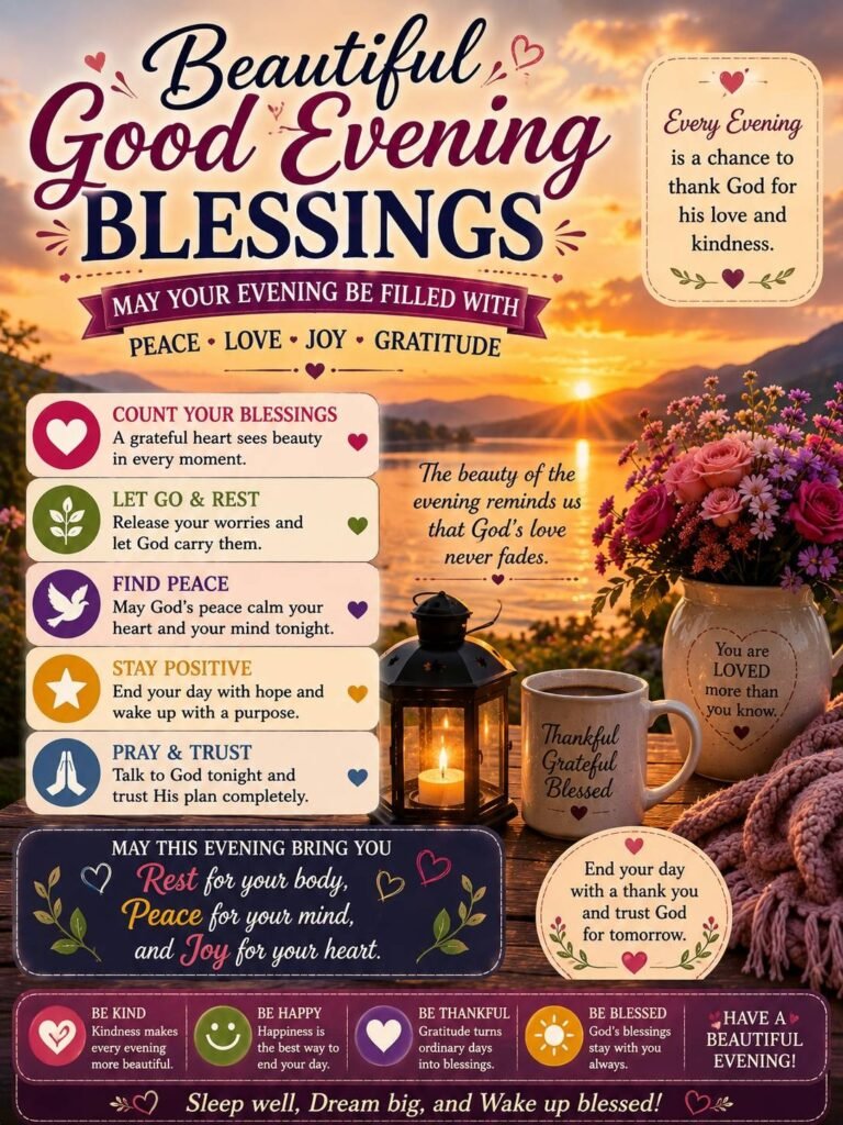 Beautiful Good Evening Blessings
