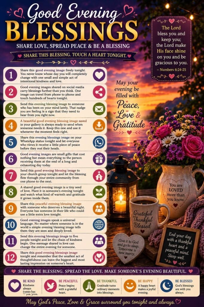 Good Evening Blessings Images to Share with Loved Ones