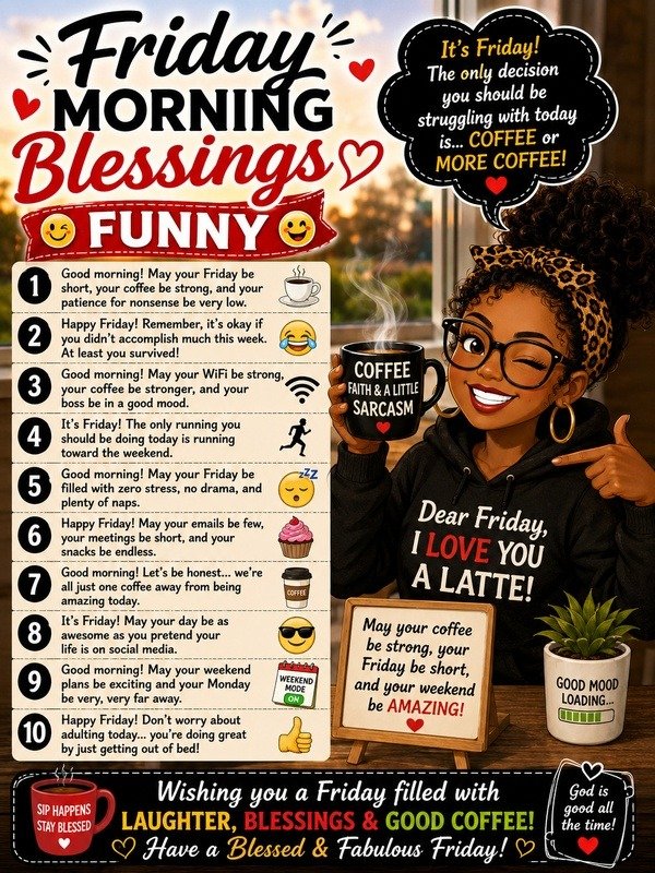 Friday Morning Blessings Funny