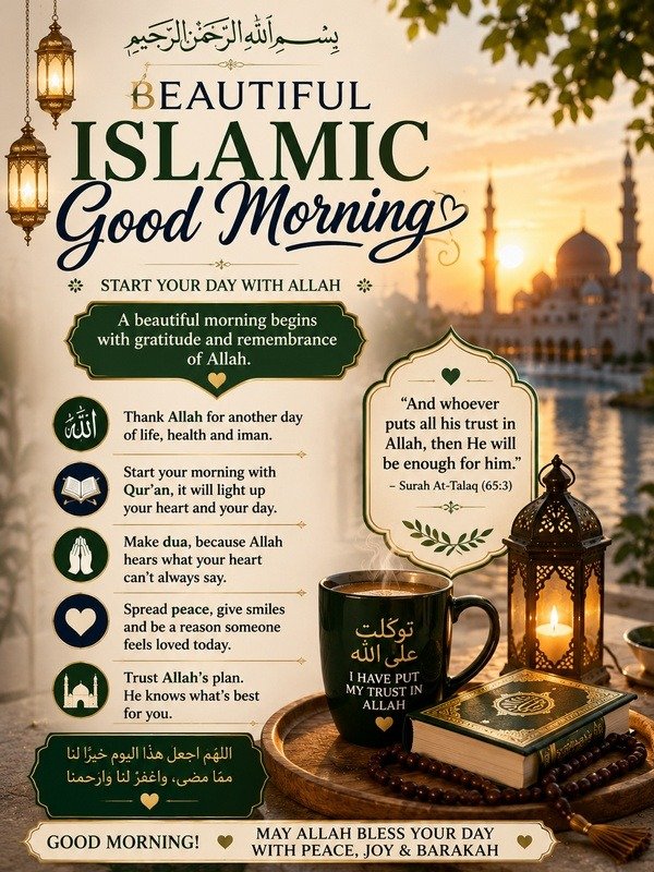 Islamic Good Morning Messages in English