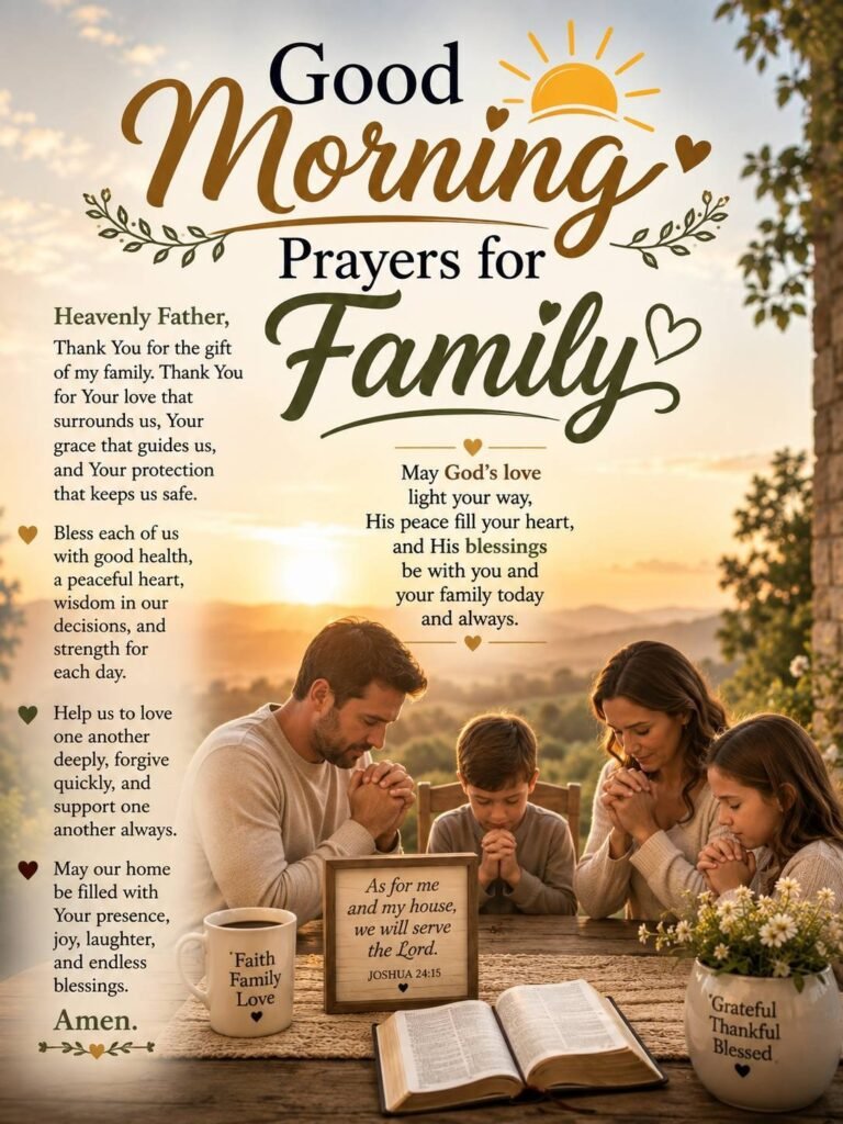Positive Good Morning Blessings for Family
