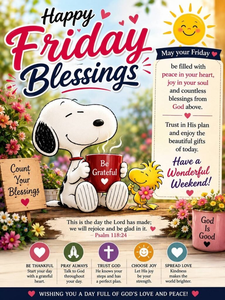Snoopy Friday blessings