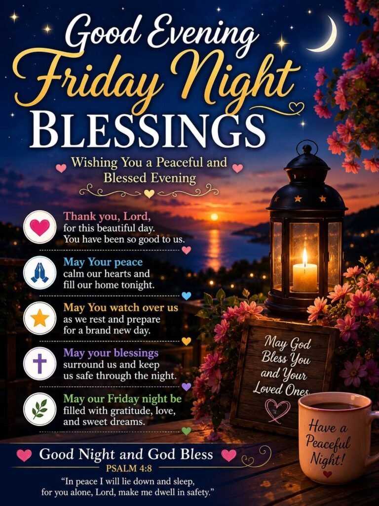 Good Evening Friday Night Blessings