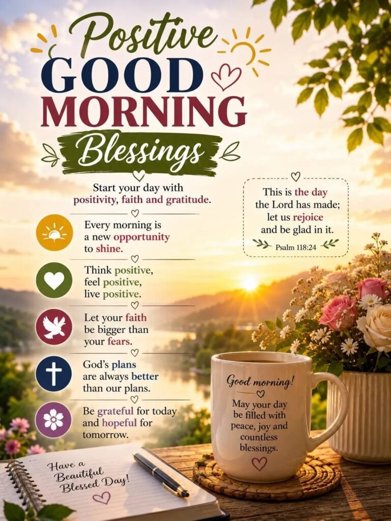 Positive Good Morning Blessings Images

