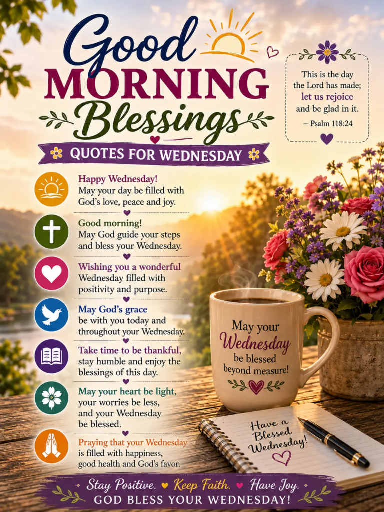 Good Morning Blessings Quotes for Wednesday