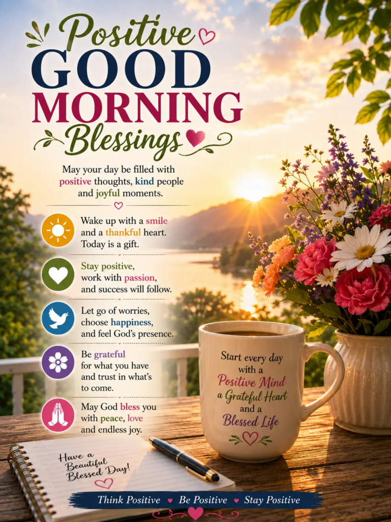 Positive Good Morning Blessings Images and Quotes
