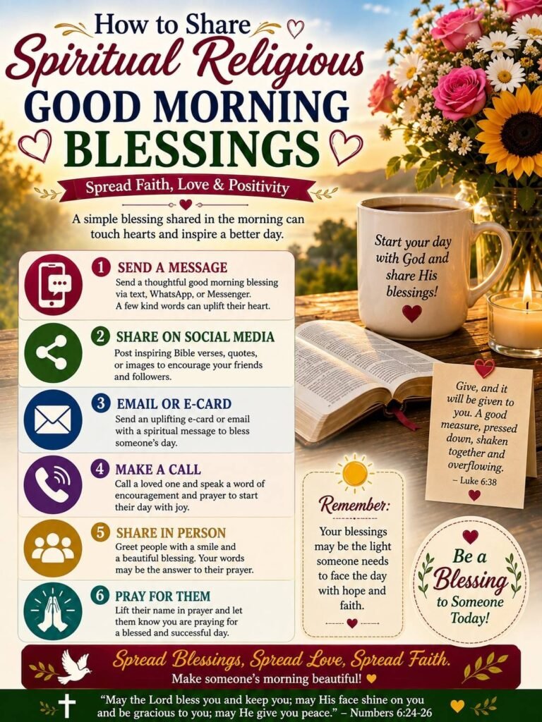 How to Share Spiritual Religious Good Morning Blessings