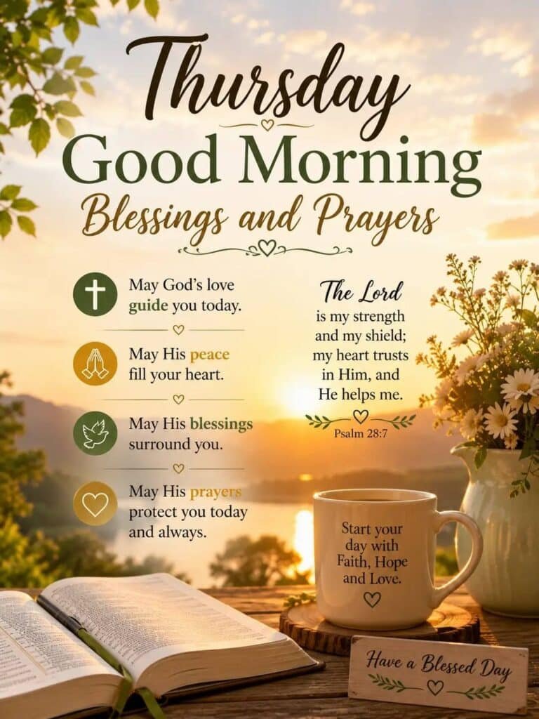 Thursday Good Morning Blessings and Prayers